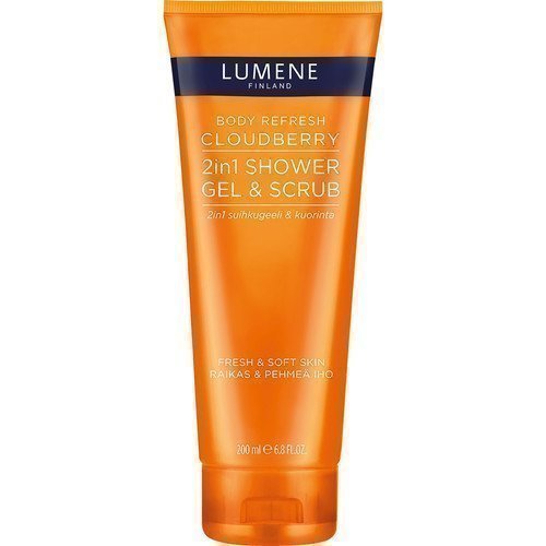 Lumene Body Refresh Cloudberry 2-in-1 Shower Gel & Scrub