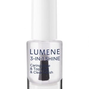 Lumene Gloss & Care 3in1 Shine Caring Base & Top Coat & Clear Polish Alus Ja Päällyslakka