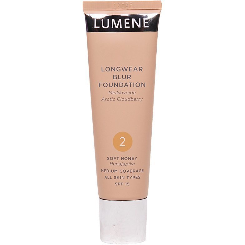 Lumene Longwear Blur Foundation 2 Soft Honey SPF15 30ml