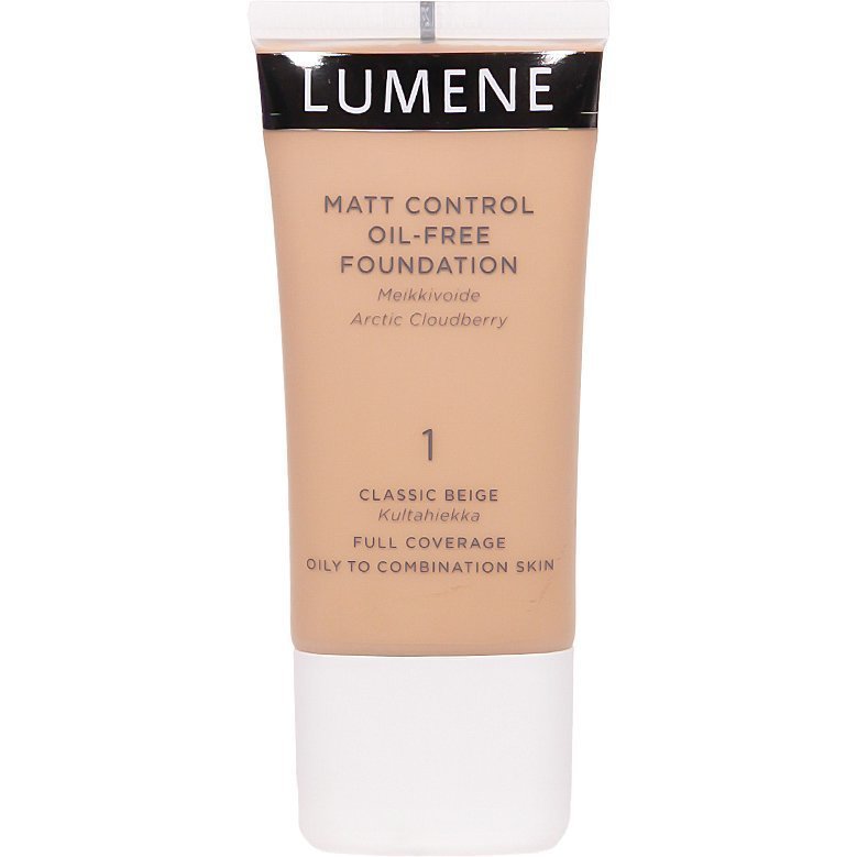 Lumene Matt Control Oil-Free Foundation 1 Classic Beige 30ml