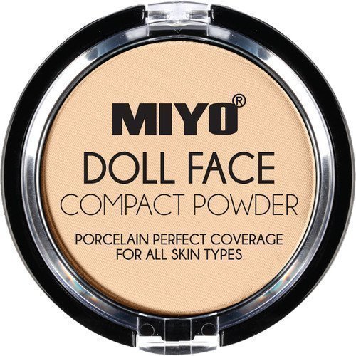 MIYO Doll Face Compact Powder Camel