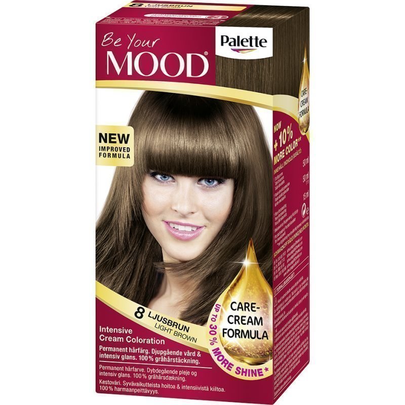 MOOD Hair Colour 4 in 1 No. 8 Light Brown