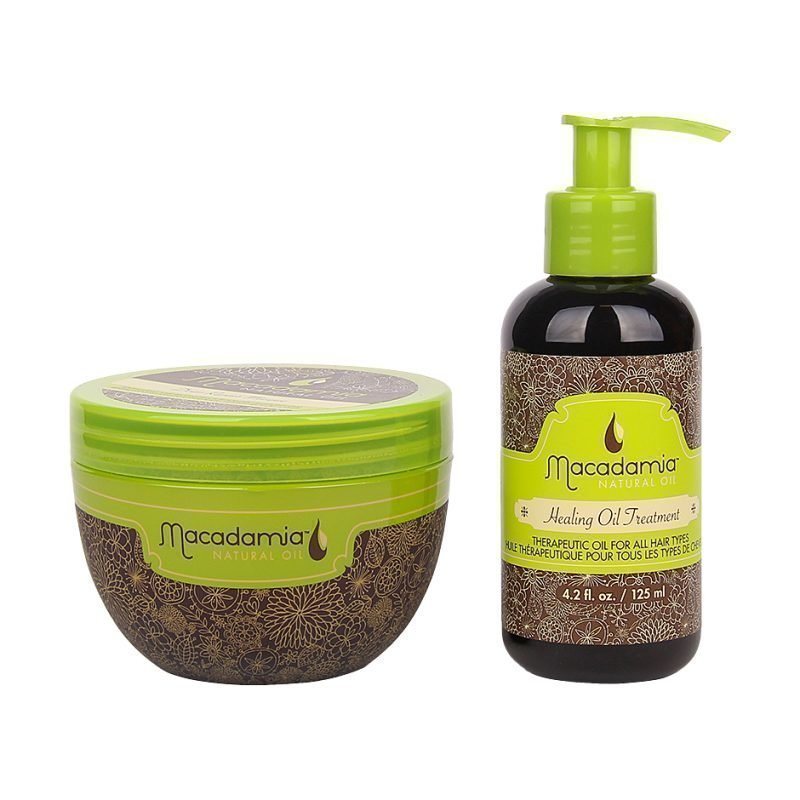 Macadamia Macadamia Duo Deep Repair Masque 250ml Healing Oil Treatment 125ml