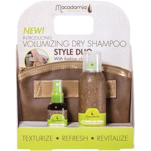 Macadamia Professional Volumizing Dry Shampoo Style Duo with Fashion Clutch