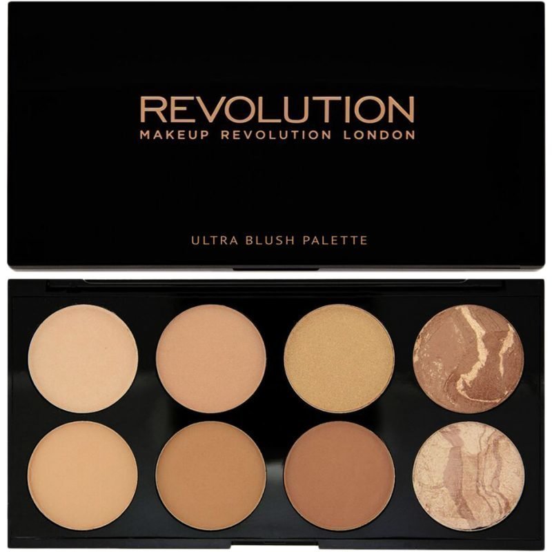 Makeup Revolution Bronze Palette All About Bronze Ultra Professional Blush Palette 8 High Pay Off Blusher Powders