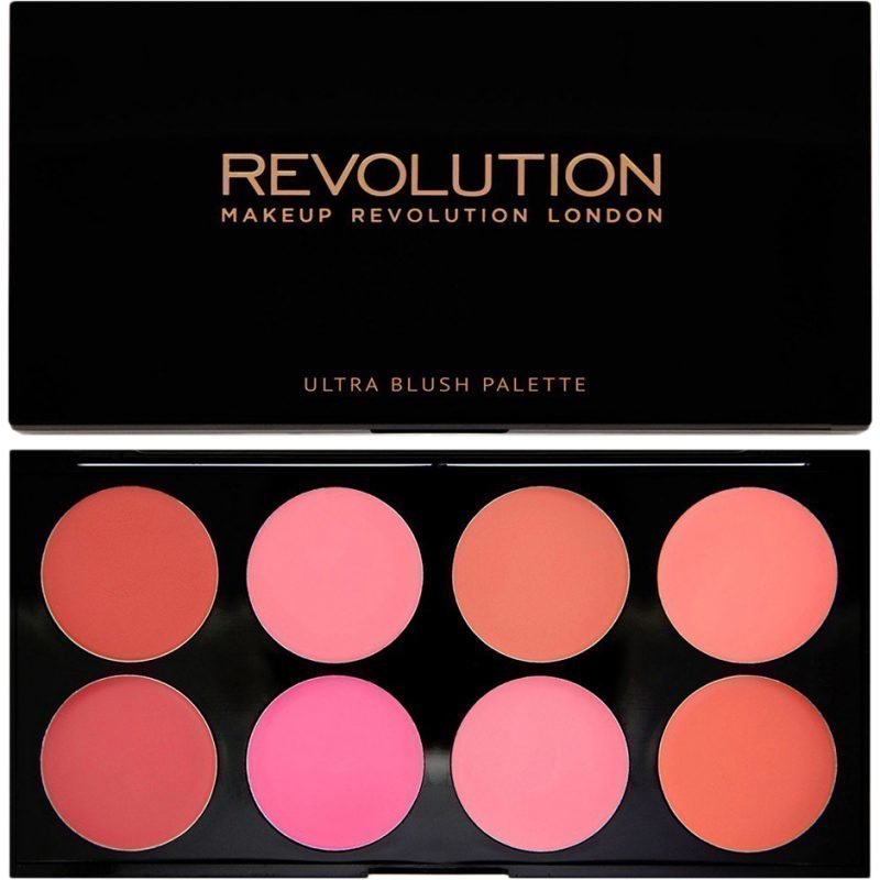 Makeup Revolution Ultra Blush Palette All About Cream Melts 8 Shades