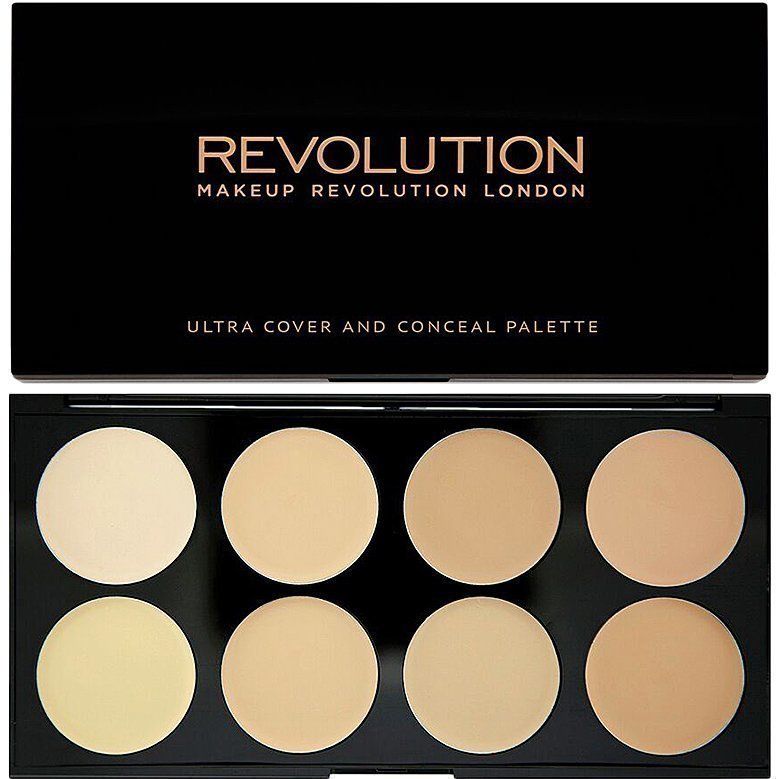 Makeup Revolution Ultra Cover And Conceal Palette Light 8 Shades