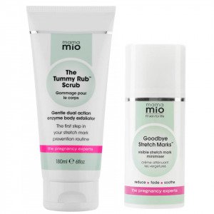 Mama Mio Stretch Mark Minimising Duo Scrub + Minimising Cream