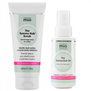 Mama Mio Stretch Mark Prevention Duo Scrub + Oil