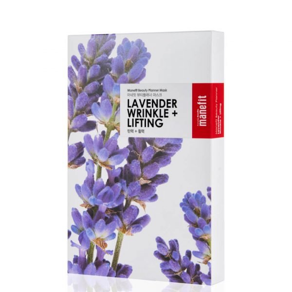 Manefit Beauty Planner Lavender Wrinkle + Lifting Mask Box Of 5
