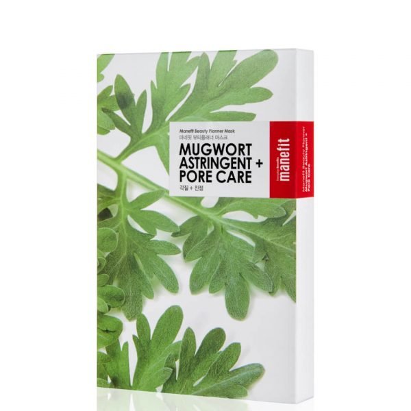 Manefit Beauty Planner Mugwort Astringent + Pore Care Mask Box Of 5