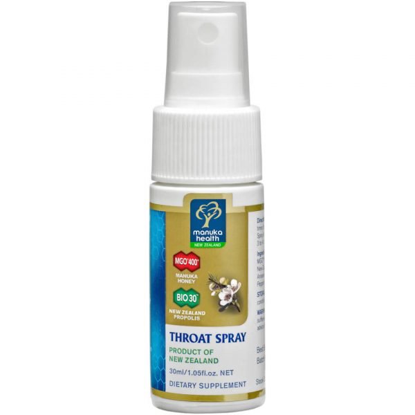 Manuka Health Propolis And Mgo 400 Manuka Honey Throat Spray 30 Ml