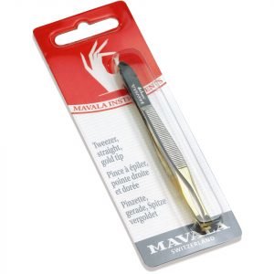 Mavala Straight Tweezers Gold Tip