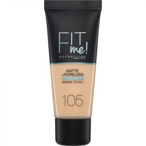 Maybelline Fit Me! Matte And Poreless Foundation 30 Ml Various Shades 105 Natural Ivory