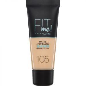 Maybelline Fit Me! Matte And Poreless Foundation 30 Ml Various Shades 105 Natural Ivory