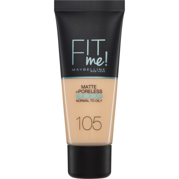 Maybelline Fit Me! Matte And Poreless Foundation 30 Ml Various Shades 105 Natural Ivory