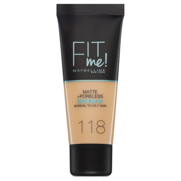 Maybelline Fit Me! Matte And Poreless Foundation 30 Ml Various Shades 118 Light Beige