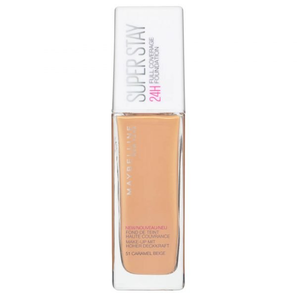 Maybelline Superstay 24h Liquid Foundation Various Shades 51 Caramel Beige