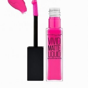 Maybelline Vivid Matte Liquid Lipstick Huulipuna Electric Pink