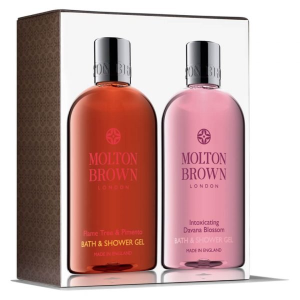 Molton Brown Flame Tree & Pimento And Intoxicating Davana Blossom Bathing Set