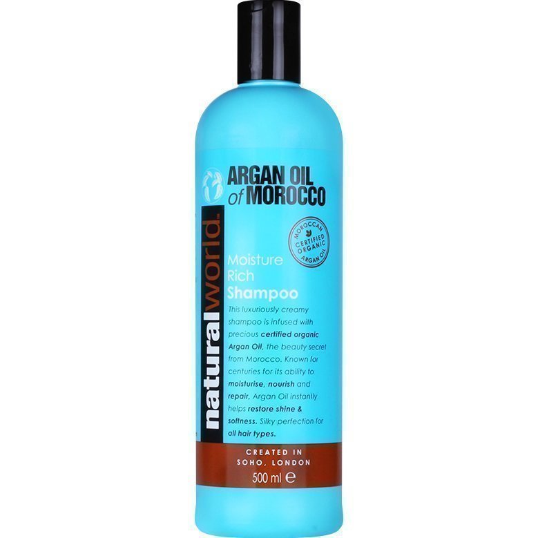 Moroccan Argan Oil Moisture Rich Shampoo 500ml