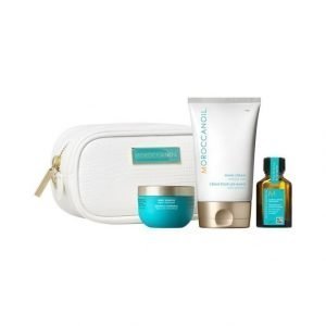 Moroccanoil Moisturize Travel Kit Body Souffle Vartalovoide + Hand Cream Käsivoide + Treatment Hiusöljy