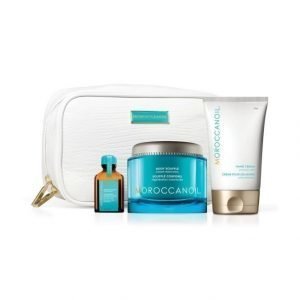 Moroccanoil Restore Collection Body Soufflé Vartalovoide + Hand Cream Käsivoide + Treatment Hiusöljy