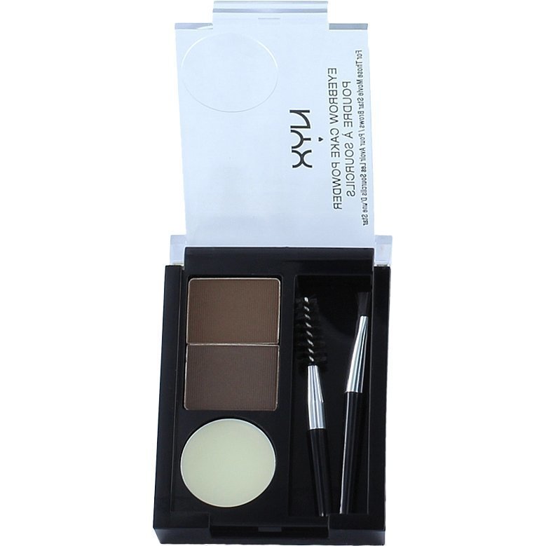 NYX Eyebrow Cake Powder ECP 02 Dark Brown/Brown 2