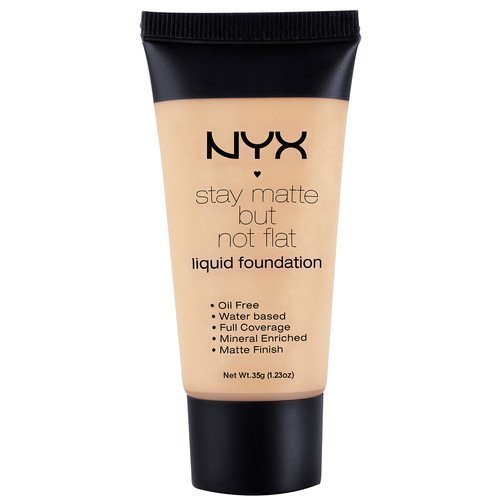 NYX PROFESSIONAL MAKEUP Stay Matte But Not Flat Liquid Foundation NUTMEG