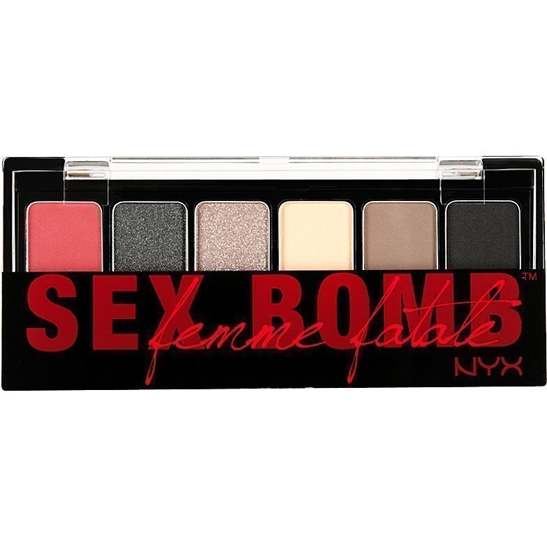 NYX The Sexbomb Femme Fatale Shadow Palette 6 Eyeshadows 6g