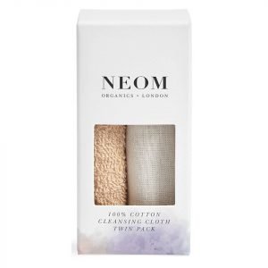 Neom Organics London 100% Cotton Cleansing Cloth Twin Pack