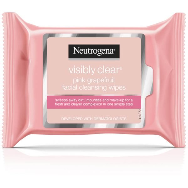 Neutrogena Pink Grapefruit Medicated Facial Wipes