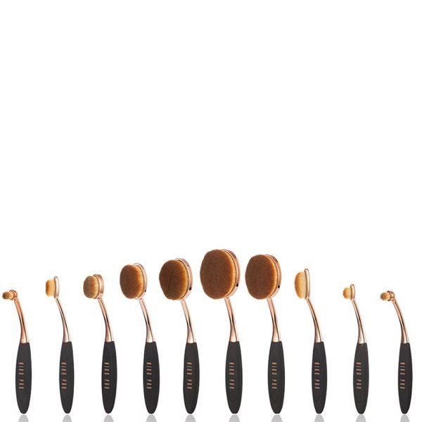 Niko Pro Complete Ova Brush Set Black / Rose Gold