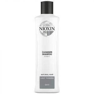 Nioxin 3-Part System 1 Cleanser Shampoo For Natural Hair With Light Thinning 300 Ml