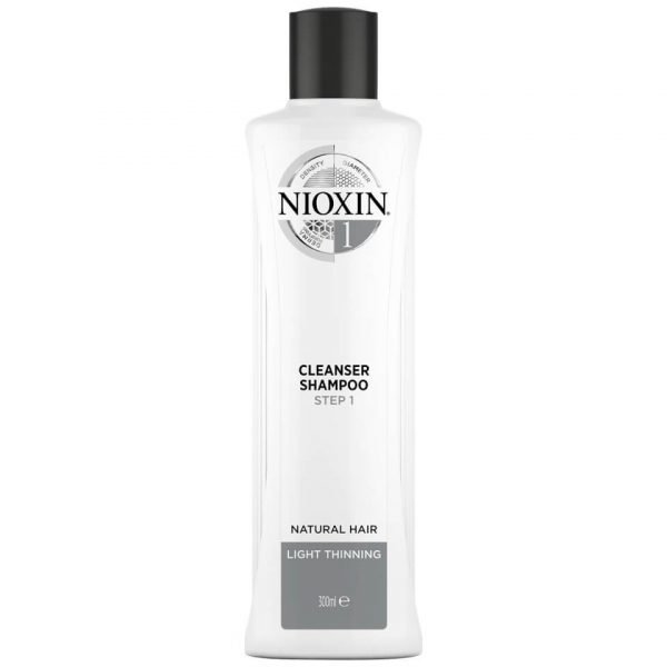 Nioxin 3-Part System 1 Cleanser Shampoo For Natural Hair With Light Thinning 300 Ml