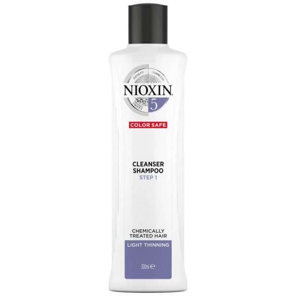 Nioxin 3-Part System 5 Cleanser Shampoo For Chemically Treated Hair With Light Thinning 300 Ml