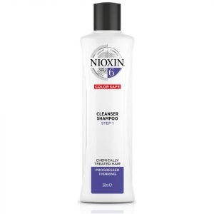 Nioxin 3-Part System 6 Cleanser Shampoo For Chemically Treated Hair With Progressed Thinning 300 Ml