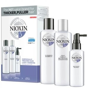 Nioxin 3-Part System Trial Kit 5 For Chemically Treated Hair With Light Thinning