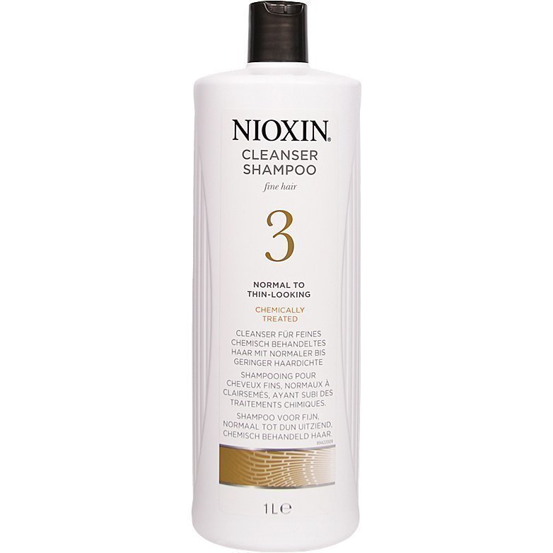 Nioxin System 3 Cleanser Shampoo (Fine Hair) 1000ml