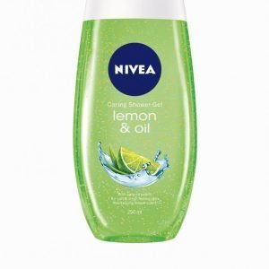 Nivea Caring Shower Gel 250 Ml Suihkugeeli Lemon