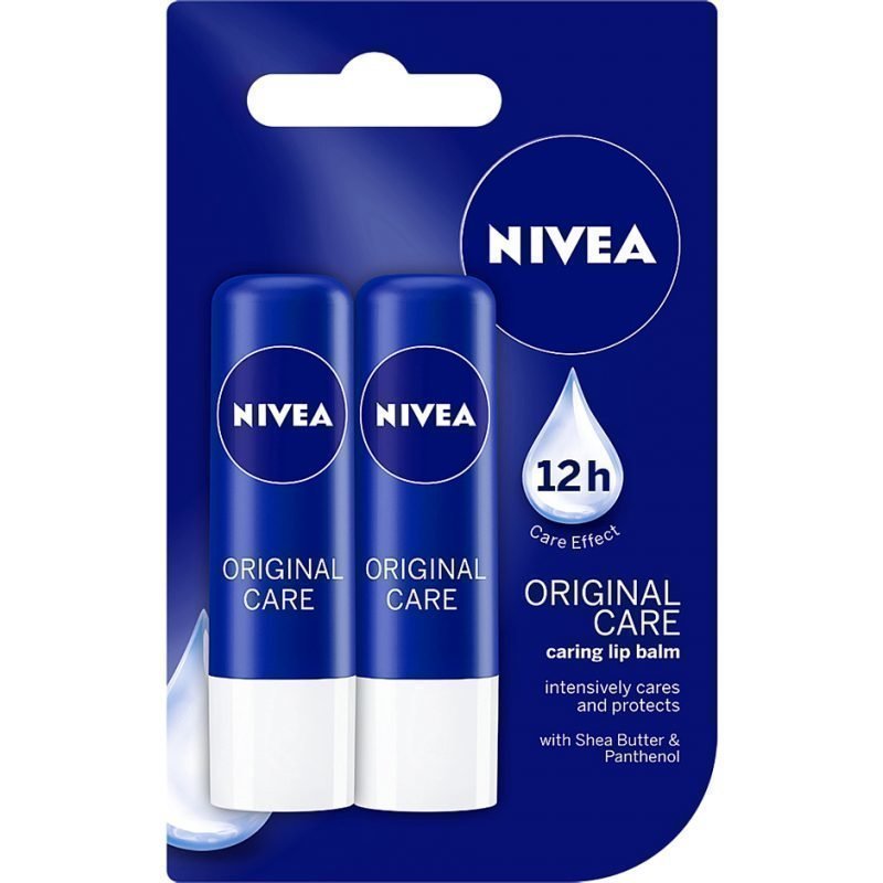 Nivea Essential Care Lip Care Duo 2x4