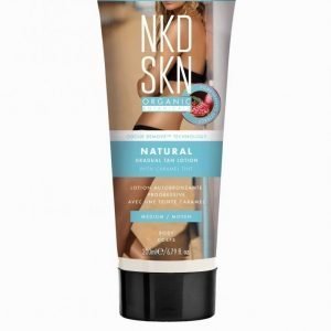 Nkd Skn Self Tan Natural Gradual Tan Lotion With Caramel Tint 200 Ml Itseruskettava Medium