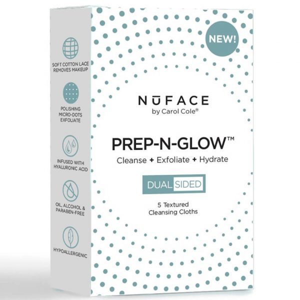 Nuface Prep-N-Glow Cloths Pack Of 5