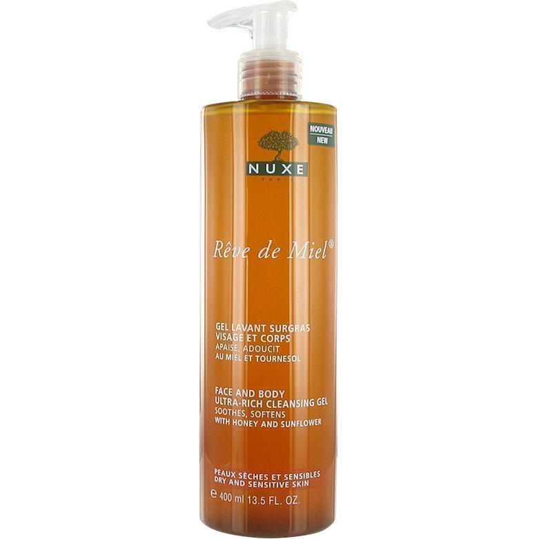 Nuxe Rêve de MielRich Cleansing Gel (Dry and Sensitive Skin) 400ml