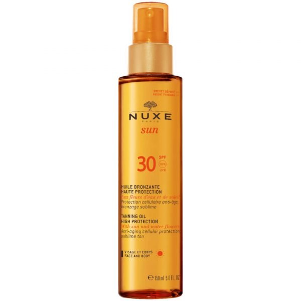 Nuxe Sun Tanning Oil Face And Body Spf 30 150 Ml