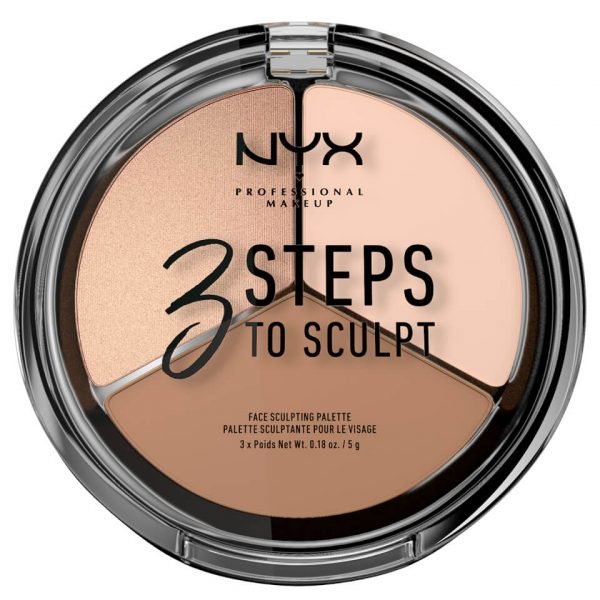 Nyx Professional Makeup 3 Steps To Sculpt Face Sculpting Palette Fair