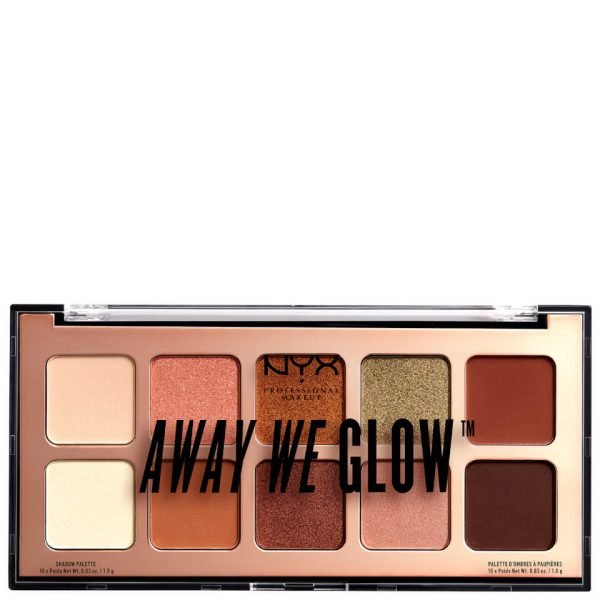 Nyx Professional Makeup Away We Glow Shadow Palette 10g Hooked On Glow