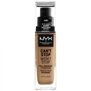 Nyx Professional Makeup Can't Stop Won't Stop 24 Hour Foundation Various Shades Camel