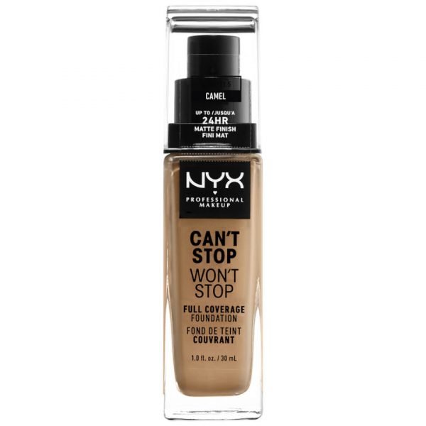 Nyx Professional Makeup Can't Stop Won't Stop 24 Hour Foundation Various Shades Camel
