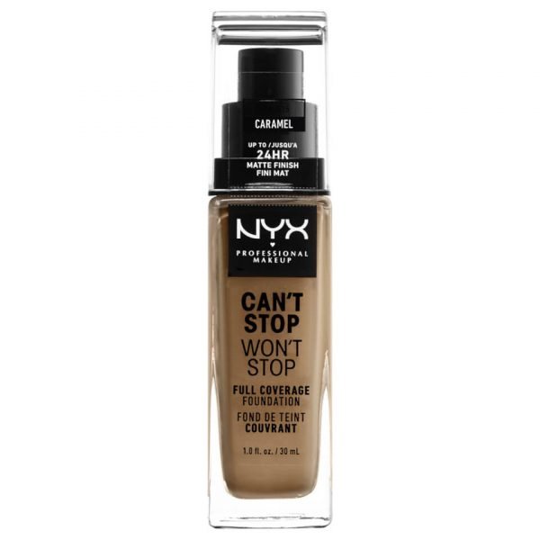 Nyx Professional Makeup Can't Stop Won't Stop 24 Hour Foundation Various Shades Caramel